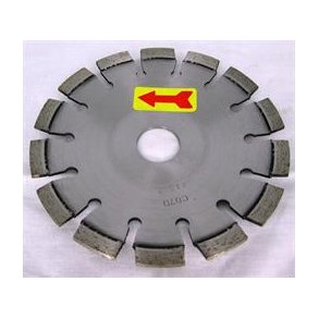 Tallerken Diamantklinge, buede snit,  125 mm